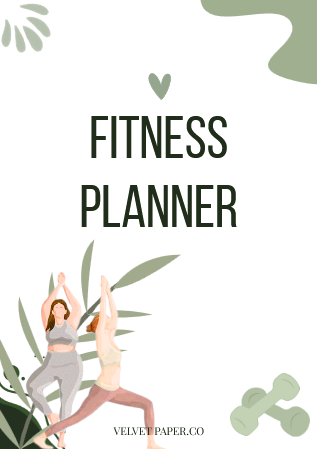Fitness Planner for Women, Workout, Meal & Habit Tracker for Weight Loss & Wellness