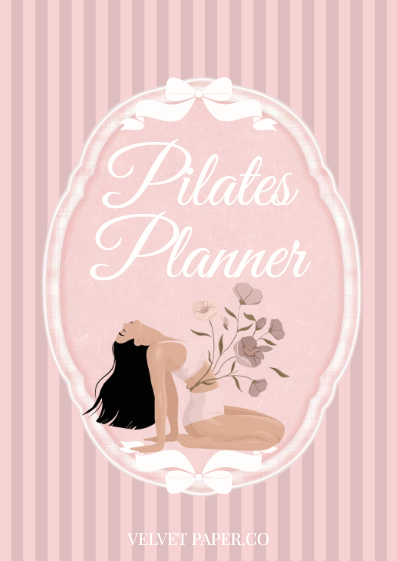 Pilates Planner for Women, Workout, Flexibility & Wellness Tracker